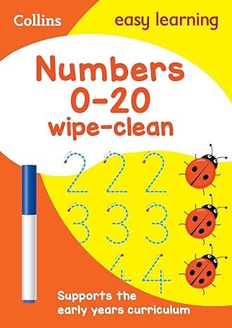 Collins Numbers 0-20 Age 3-5 Wipe Clean Activity Book: Ideal for Home Learning on Amazon.ae - Price Tracker