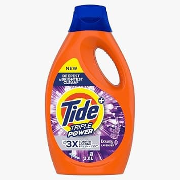 Tide Triple Power with a Touch of Downy Lavender Liquid Detergent, 2.8L - متتبع أسعار Amazon.sa
