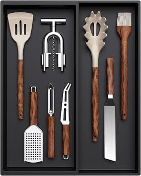 Lifewit Utensil Drawer Organizer, Expandable Cooking Silverware Tray for Kitchen Drawer, Adjustable Cutlery Flatware Holder, Plastic Spatula Tools and Gadgets Storage Divider, 2 Compartments, Black on Amazon.ae - Price Tracker