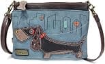 CHALA Mini Crossbody Handbag, Multi Zipper, Pu Leather, Small Shoulder Purse Adjustable Strap - Best Deal Finder
