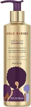 Pantene, Argan Oil Shampoo, Sulfate Free, Pro-V Gold Series, for Natural and Curly Textured Hair, 8.5 fl oz on Amazon - Best Deal Finder