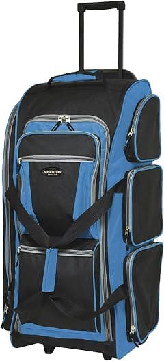 Travelers Club Xpedition 30 Inch Multi-Pocket Upright Rolling Duffel Bag - Amazon.ae Price Tracker