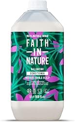 Faith In Nature Natural Lavender & Geranium Conditioner, Balancing for Normal Hair & Scalp, Vegan & Cruelty Free, No SLS, Silicones or Parabens, 5L Refill Pack - Best Deal Finder