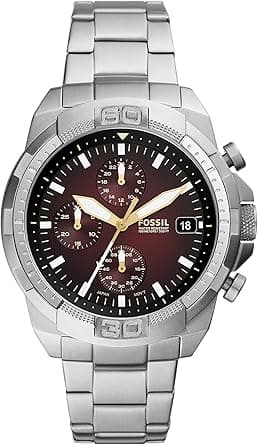 Fossil Men's Bronson Chronograph, Stainless Steel Watch, FS5878 on Amazon.ae - Price Tracker