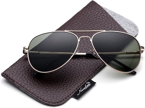 Polarized Kids Teens Juniors Aviator Polarized Sunglasses Stainless Steel Frame Spring Hinge UV Protection على Amazon.ae - متتبع الأسعار