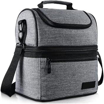 Sulfar Insulated Lunch Box | Large Double Deck Cooler Tote Bag for Adults, Men & Women | Cooler for Office & Picnic على Amazon.ae - متتبع الأسعار