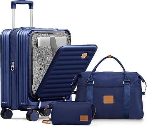 Joyway Luggage Sets 3 Piece Suitcase Set Carry on Luggage with Spinner Wheels Combination Lock for Travel Essentials Lightweight Hardshell Travel Luggage Set (20-Inch) on Amazon.ae - Price Tracker