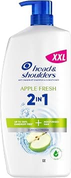 Head & Shoulders Apple Fresh 2-in-1 anti-dandruff shampoo, 800 ml pump dispenser. Up to 100% dandruff protection, clinically tested. Any hair and scalp type. Daily use. Fresh feeling with apple scent - Best Deal Finder