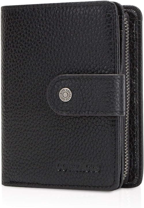 FANDARE Fashion Wallet Men Women RFID Short Genuine Leather Wallet with 12 x Credit Card Slots 1 x Coin Pocket for Travel, Party, Wedding, Business Wallet on Amazon.ae - Price Tracker