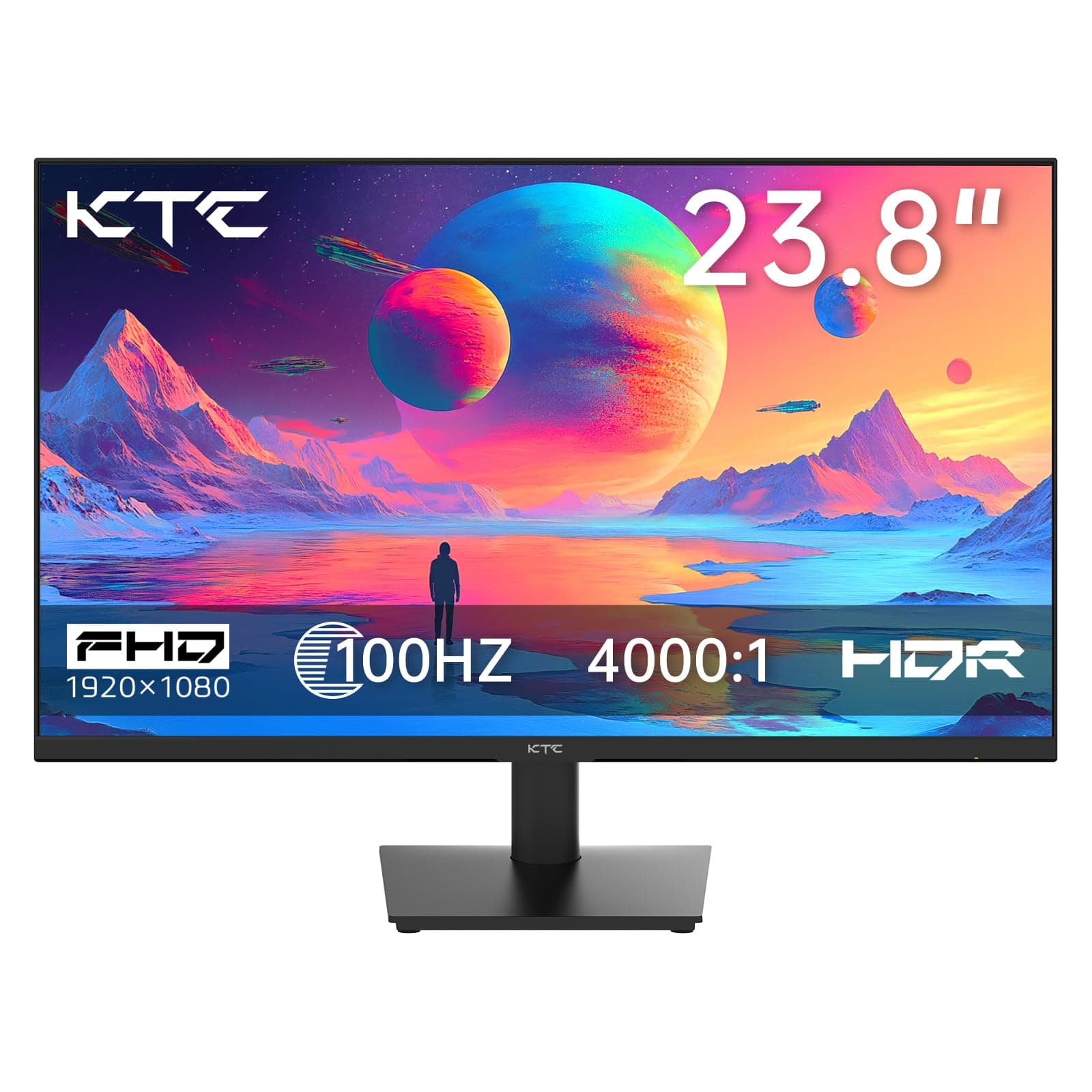 KTC 24 inch Monitor - 1080P 100Hz FreeSync Gaming Monitor with HDR10,VESA Mountable, Adjustable Tilt, ZeroFrame Design, HDMI,VGA,Earphone Ports, PC Work Monitor for Office on Amazon.ae - Price Tracker
