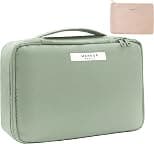 Queboom Travel Makeup Bag Cosmetic Bag Makeup Bag Toiletry bag for women and girls - Best Deal Finder