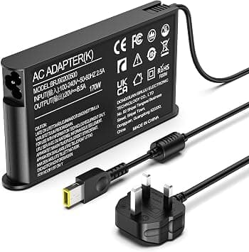 170W Charger Slim Compatible with Lenovo LOQ 15IAX9 15IRX9 15ARP9 15IRX10 Legion Slim 5 5i Yoga Pro 9i ThinkPad P15 P16 P17 IdeaPad Pro 5 20V 8.5A AC Adapter Laptop Power Supply on Amazon.ae - Price Tracker