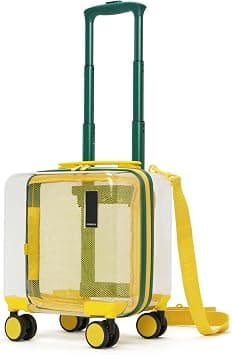 MOKOBARA The Moko Blocks Unbreakable Polycarbonate Extra Light Weight Kids Luggage | Hard Trolley Suitcase for Kids (38 cms (3-8 Years), Invisible Man) Yellow على أمازون - دليلك لأفضل العروض