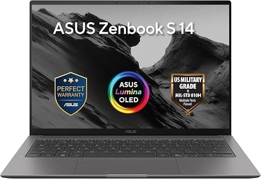 ASUS Zenbook S 14 Laptop (Antrim Grey) |14"3K (2880 x 1800) OLED Display, Intel Core Ultra 9 386H, 32GB LPDDR5X RAM, 1TB SSD, Intel Integrated Graphics, Win11 [UX5406AA-SW114W] on Amazon.ae - Price Tracker