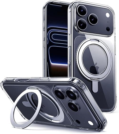 UGREEN for iPhone 17 Pro Max Case with 360° Spin Magsafe Stand, [Military-Grade Protection], Innovative Ring Stand, No Yellowing Tech, Scratch-Resistant Back, Ultra Slim Magnetic Cover, Black on Amazon.ae - Price Tracker