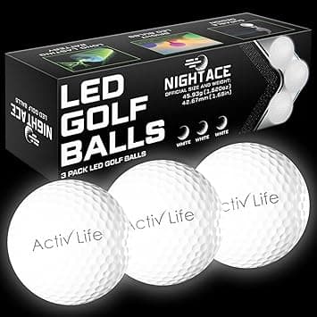 Activ Life Super Bright LED Golf Balls, 8 Minutes to Retrieve Ball & 40 Hours Battery Life, Golf Balls That Light Up at Night, Glow in The Dark, Ideal Gift for Men - Amazon.ae Price Tracker