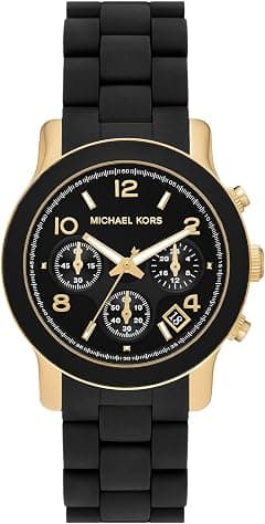 Michael Kors Runway Women's Watch, Stainless Steel Watch for Women with Steel, Ceramic or Silicone Band - متتبع أسعار Amazon.sa