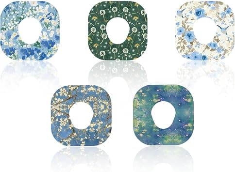 Pack of 25 Adhesive Plasters for Dexcom G7, Breathable CGM Overpatches, Sensor Monitor Covers with Holes, Waterproof Floral Tape Stickers, Compatible with Dexcom G7 (Oil Painting Style) on Amazon.ae - Price Tracker