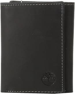Timberland Men's Leather Trifold Wallet with ID Window - متتبع أسعار Amazon.sa