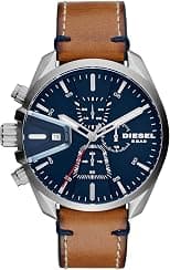 Diesel Mens Quartz Watch, Analog and Leather- DZ4470 - دليلك لأفضل العروض