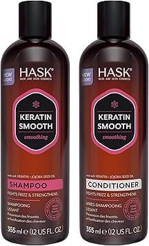 HASK KERATIN PROTEIN Shampoo and Conditioner Set Smoothing for all hair types, color safe, gluten free, sulfate free, paraben free - 1 Shampoo and 1 Conditioner on Amazon.ae - Price Tracker
