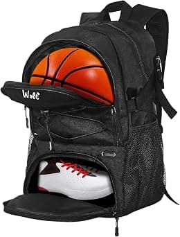 WOLT | Basketball Backpack Large Sports Bag with Separate Ball holder & Shoes compartment, Best for Basketball, Soccer, Gym - Best Deal Finder