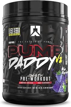 RYSE Up Supplements Signature Series Pump Daddy V2 | Non Stim Pre Workout | with Citrulline, Beta Alanine, Creatine | 40 Servings (Blue Raspberry) on Amazon.ae - Price Tracker