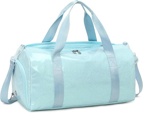 Duffle Bag for Gym Sports Women Girls Workout Travel Bag Weekender with Shoe Compartment and Wet Pocket على Amazon.ae - متتبع الأسعار