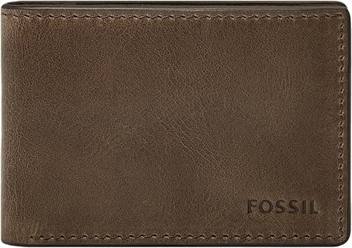 Fossil Men's Anderson Leather Slim Minimalist Bifold Front Pocket Wallet on Amazon.ae - Price Tracker
