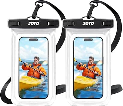 JOTO Waterproof Phone Pouch IPX8 Universal Waterproof Case Dry Bag Phone Protector for iPhone 17 16 15 14 13 12 11 Pro Max Air Plus XS XR X 8 Galaxy S23 S22 S21 S20 Pixel Up to 7" -2 Pack, Clear على Amazon.ae - متتبع الأسعار