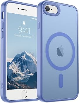 SUPFINE Magnetic for iPhone SE Case 2022 (3rd)/2020 (2nd), iPhone 8 Case (Compatible with MagSafe) (Military Grade Drop Protection) Slim Translucent Matte Phone Case, Blue Purple on Amazon.ae - Price Tracker