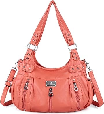 Angelkiss Large Purses and Handbags for Women Washed Faux Leather Crossbody Hobo Satchel Shoulder Handbag Tote Purse on Amazon.ae - Price Tracker