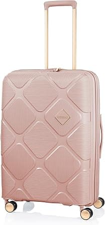 American Tourister Instagon Suitcase, 8 Spinner Wheels, Hard Top, Polypropylene, Pastel Green|DuoSaf Security Zipper|Lightweight|TSA 008 Lock|Shock Absorb Wheels|Expandable - 3 Years Global Warranty on Amazon.ae - Price Tracker