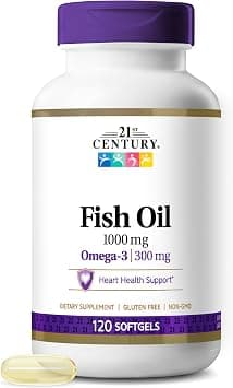 21st Century, Fish Oil, 1,000 mg, 120 Softgels on Amazon.ae - Price Tracker
