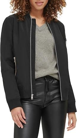 levi's womens Melanie Bomber Jacket (Standard & Plus Sizes) Jacket - Best Deal Finder