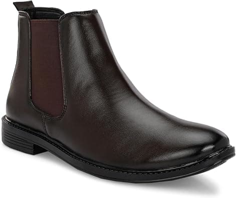AADI Men's Synthetic Leather Lightweight Comfortable Trendy Outdoor Casual Shoes Slip On Chelsea Boots على Amazon.ae - متتبع الأسعار
