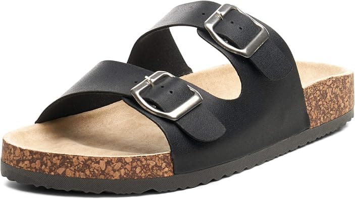 Alpine Swiss Womens Casual Double Strap Slide Sandals on Amazon.ae - Price Tracker