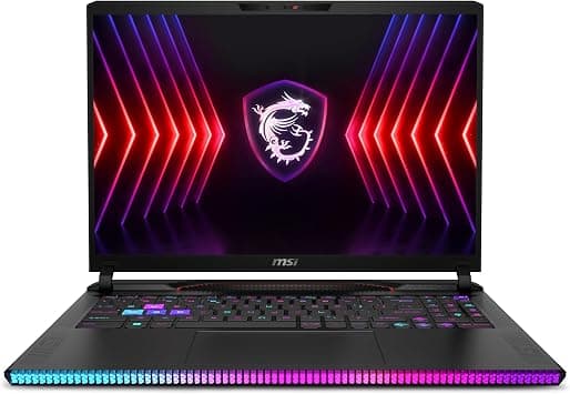 MSI GE68HX Raider 16" 144Hz FHD+ Gaming Laptop, 14th Gen Intel 24-Core i9-14900HX, GeForce RTX 4070, 32GB DDR5 RAM, 1TB SSD, RGB Backlit, Wi-Fi 7, Windows 11 Home على Amazon.ae - متتبع الأسعار