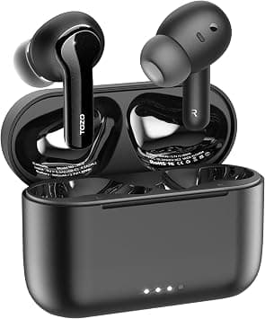 TOZO NC2 Hybrid Active Noise Cancelling Wireless Earbuds, in-Ear Detection Headphones, IPX6 Waterproof Bluetooth 5.3 Stereo Earphones, Immersive Sound Premium Deep Bass Headset, Black على Amazon.ae - متتبع الأسعار