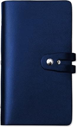 RFID Credit Card Holder, Leather Business Card Organizer with 96 Card Slots, Credit Card Protector for Managing Your Different Cards and Important Documents to Prevent Loss or Damage - Amazon.ae Price Tracker
