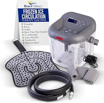 Brace Direct Frozen Ice Circulation Therapy Machine - Shoulder, Knee, Ankle, and Back Pain Post Surgery, Cryotherapy for Joint Pain, Sore Muscles, Post Workout, Tendonitis and Inflammation - Best Deal Finder
