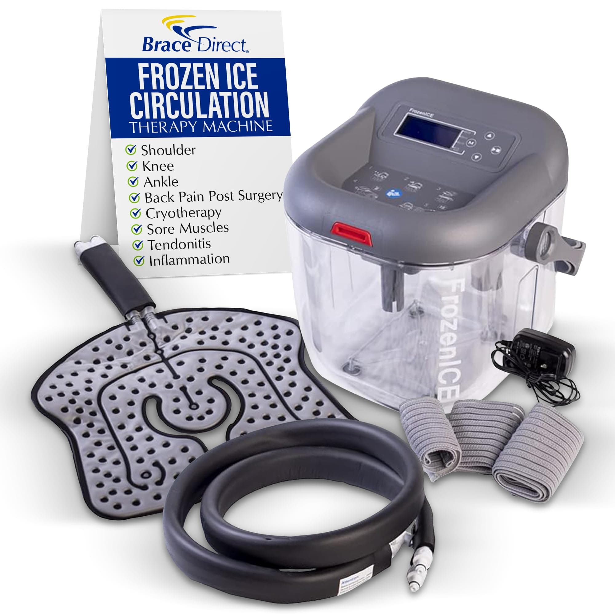 Brace Direct Frozen Ice Circulation Therapy Machine - Shoulder, Knee, Ankle, and Back Pain Post Surgery, Cryotherapy for Joint Pain, Sore Muscles, Post Workout, Tendonitis and Inflammation on Amazon.ae - Price Tracker