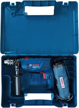 BOSCH GSB 600 Corded Electric Impact Drill Wrap Set| 600W Motor | Speed upto 3000 RPM | Rated Torque of 1.4 Nm | Impact rate of 48000 BPM | Forward/Reverse Rotation, Double Insulation | 1 Yr Warranty - متتبع أسعار Amazon.sa