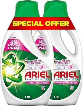 Ariel Floral Breeze Laundry Detergent Power Gel 1.8L x 2, Dual Pack - Amazon.ae Price Tracker