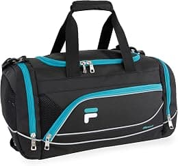 Fila Sprinter 19" Sport Duffel Bag, Black/Teal - Best Deal Finder