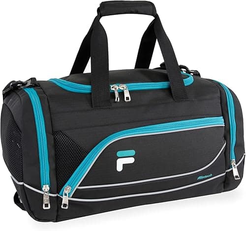 Fila Sprinter 19" Sport Duffel Bag, Black/Teal on Amazon.ae - Price Tracker