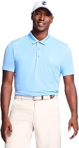 IZOD Men's Performance Golf Grid Polo - Best Deal Finder