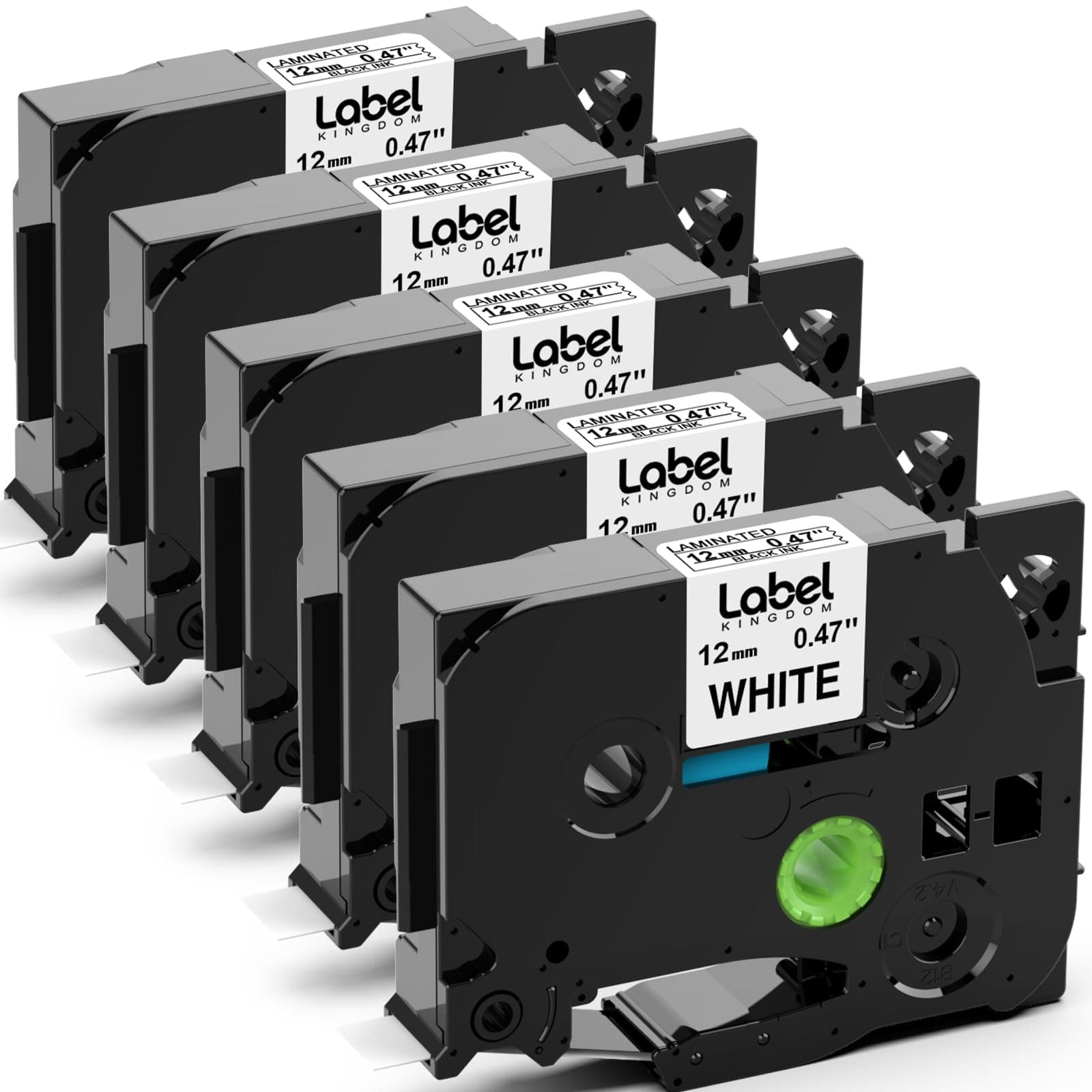 Label KINGDOM TZe-231 Compatible with Brother Label Printer Tape 12mm 0.47 P Touch Label Tape H110 1/2 Inch x 23 Ft Black on White for Brother Label Maker PT-H110 D200 D210 D600, 5-Pack on Amazon.ae - Price Tracker
