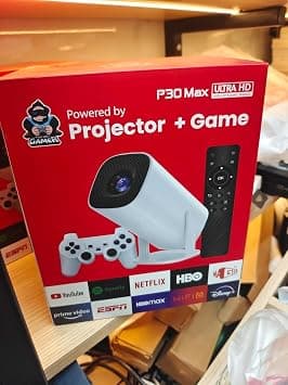 P30 max ultra Video Game Projector, 4k/1080P HD Retro Game Projector With 2 Wireless Controllers Featuring Over 36,000 Classic And Modern Game (White) (Renewed) على Amazon.ae - متتبع الأسعار