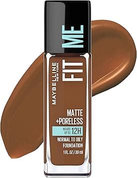 Maybelline New York Fit Me Matte Plus Poreless Foundation, Deep Bronze, 1 Fluid Ounce on Amazon.ae - Price Tracker
